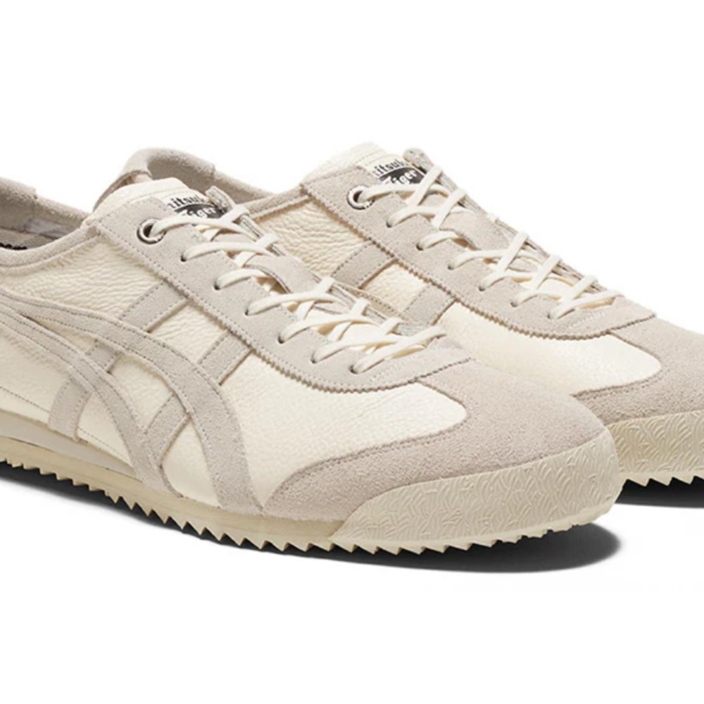 Onitsuka Tiger by Asics Women’s white-beige Sneakers- size 23.5 cm